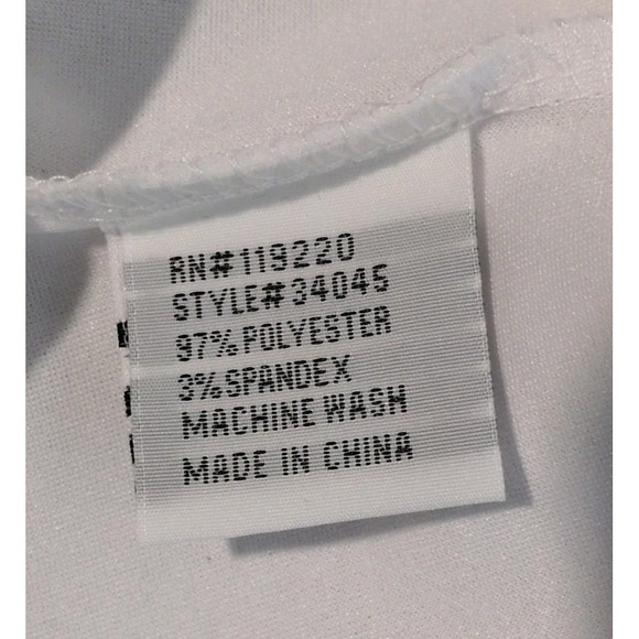 Love 83 Women's White Lace Puff Sleeve Crew Neck T-Shirt Blouse NWT Size M/L - Picture 6 of 8